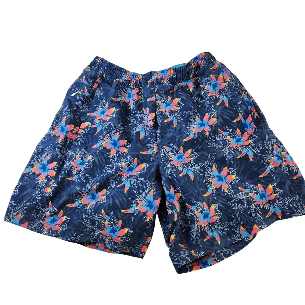 Birddogs Men Captain South Americas‎ Blue Lined Athletic Size Medium Classic Fit